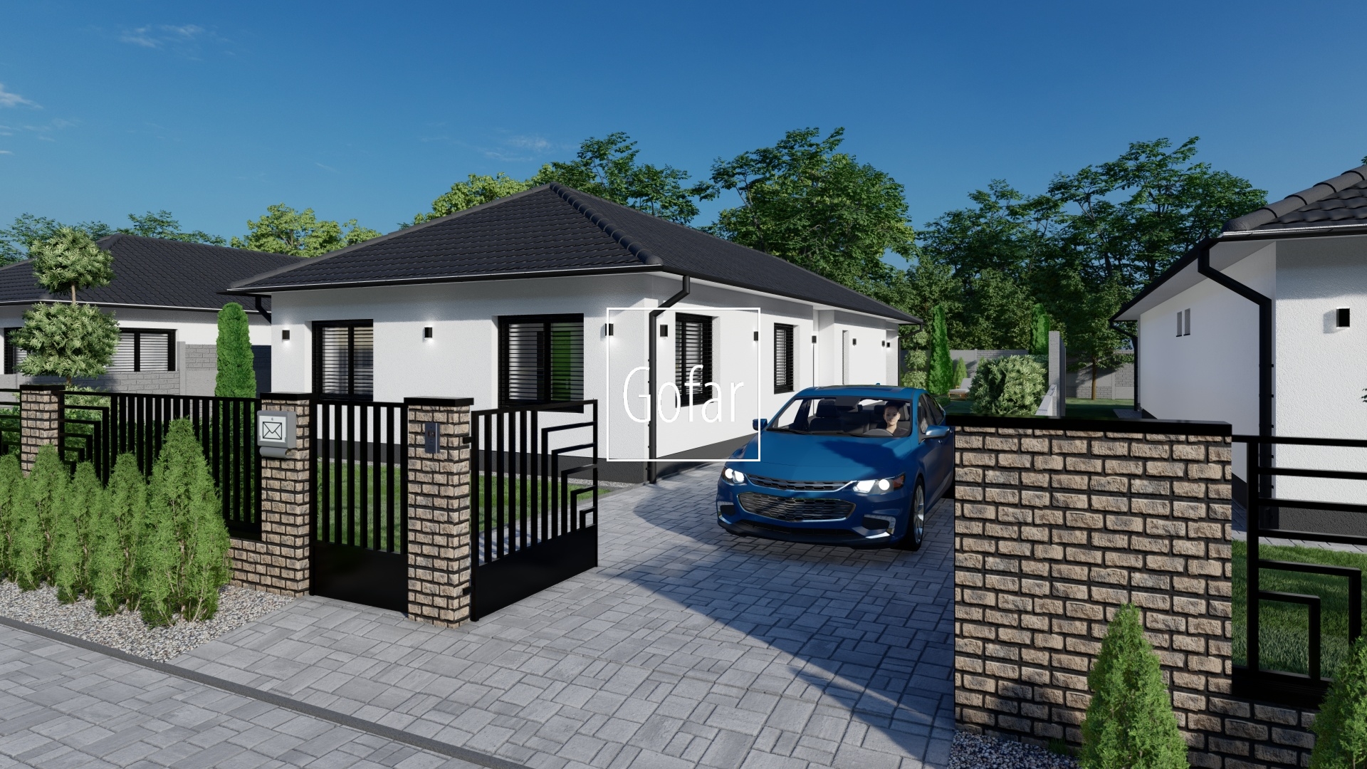 Exclusively | GOFAR | For sale - 4-room family house (135m2) + garden + terrace with pergola and 2 parking spaces, Baka, district DS