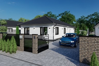 Exclusively | GOFAR | For sale - 4-room family house (135m2) + garden + terrace with pergola and 2 parking spaces, Baka, district DS