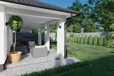 Exclusively | GOFAR | For sale - 4-room family house (135m2) + garden + terrace with pergola and 2 parking spaces, Baka, district DS