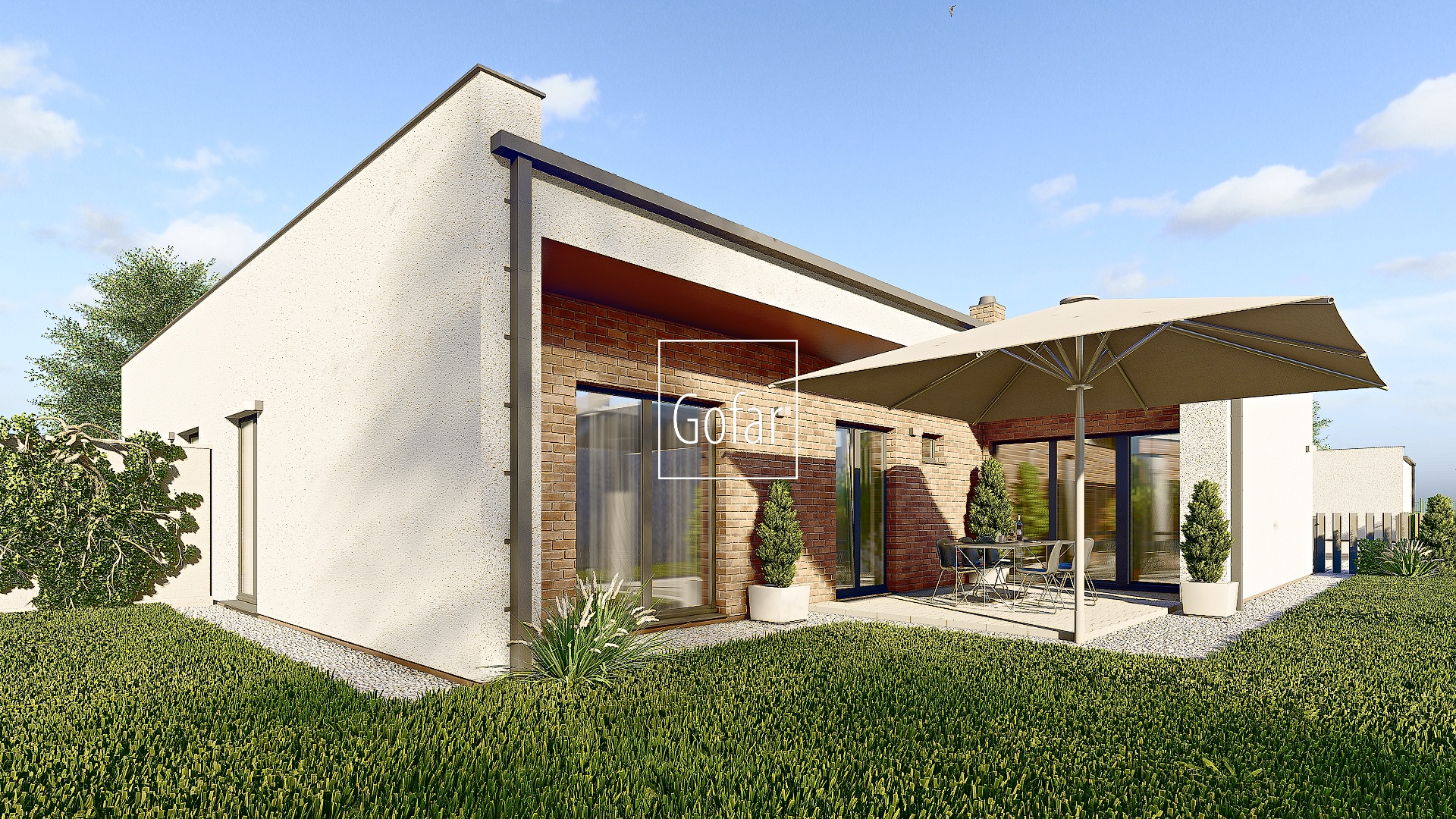 GOFAR | 4 szobás modern családi ház eladása + kert + terasz + parkoló, Karcsakeszi (Jastrabie Kračany), DS járás | Kizárólagosan