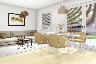 Kizárólagosan | GOFAR | Eladó - 3 szobás lakás (70m2) standard kivitelben + kert + terasz + 2 parkolóhely, Lég (Lehnice), Dunaszerdahelyi járás