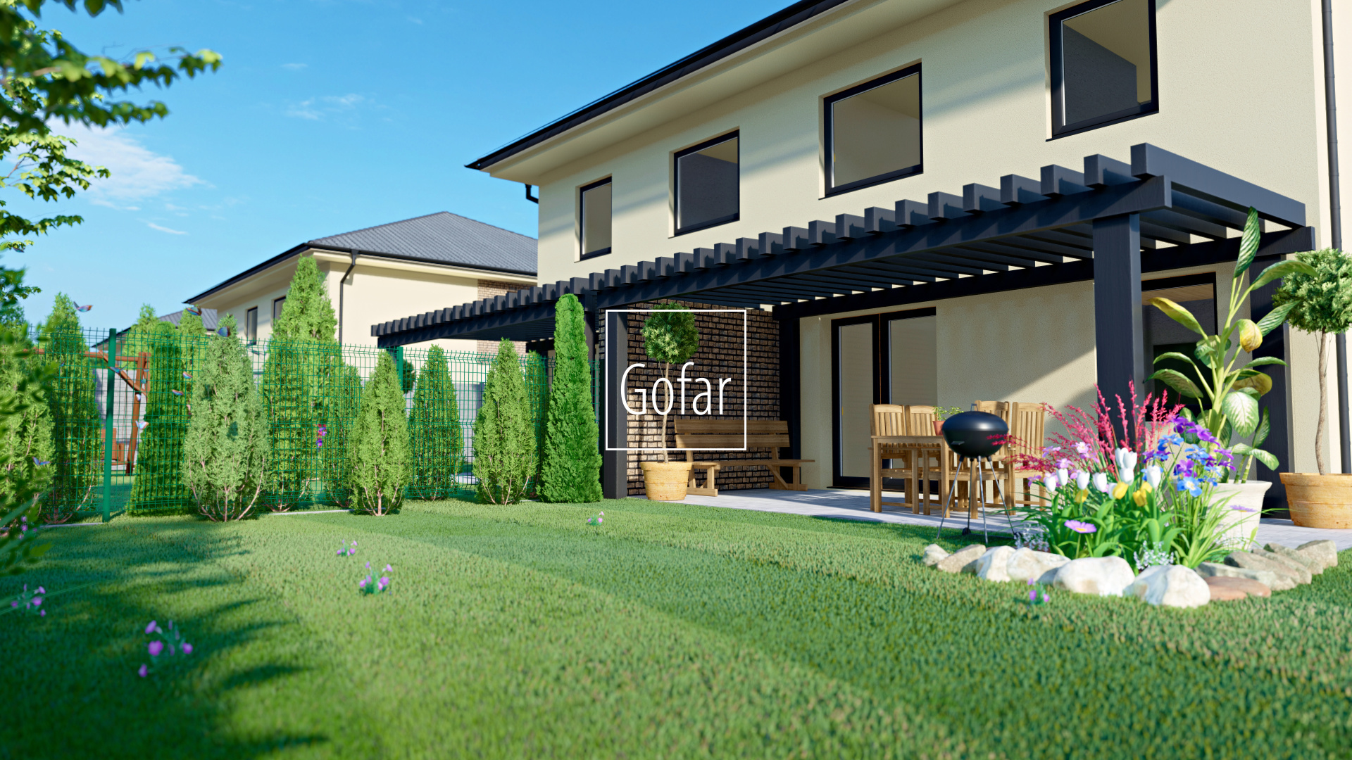 Kizárólagosan | GOFAR | Eladó - 3 szobás lakás standard kivitelben + kert + 2 parkolóhely 79.000,-Eur áron