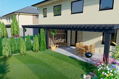 Kizárólagosan | GOFAR | Eladó - 3 szobás lakás standard kivitelben + kert + 2 parkolóhely 79.000,-Eur áron