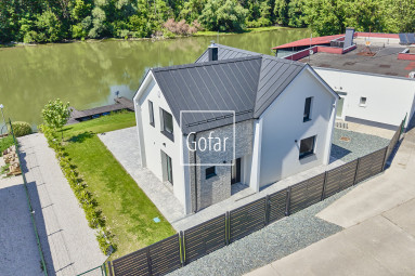 Predaj| Luxusná novostavba celoročne obývateľného 4i domu s priamym vstupom do Malého Dunaja, MADARÁSZ-Blahová| Gofar| Exkluzívne