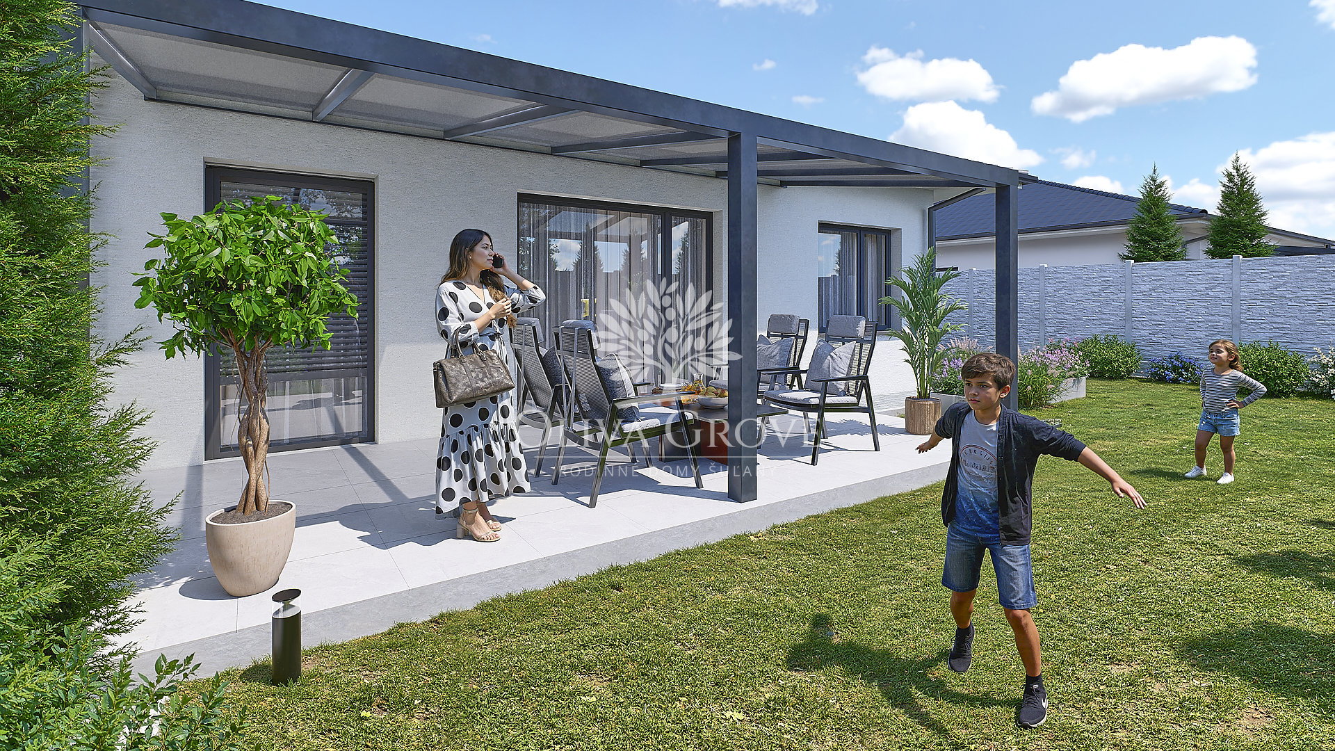 Priestranný 4-izbový byt (107,6 m²) so záhradou | OLIVA GROVE Horný Bar |Gofar |Exkluzívne