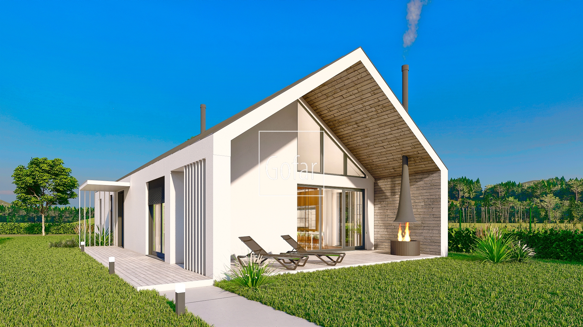 Gofar | Štýlový veľkometrážny (142m2) bezbarierový 4 izbový RD + prekrytá terasa + parkovacie státie + pozemok 1224m2, Ňárad, okr. DS | EXKLUZÍVNE