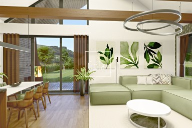 Gofar | Štýlový veľkometrážny (142m2) bezbarierový 4 izbový RD + prekrytá terasa + parkovacie státie + pozemok 1224m2, Ňárad, okr. DS | EXKLUZÍVNE
